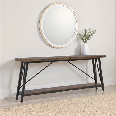MAYEERTY 70.9" Wood Console Table, Farmhouse Sofa Table Entryway Table