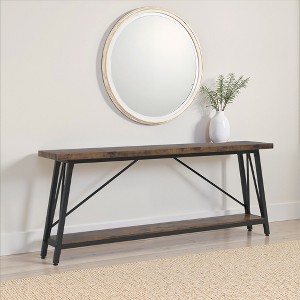 MAYEERTY 70.9" Wood Console Table, Farmhouse Sofa Table Entryway Table - 1 of 4