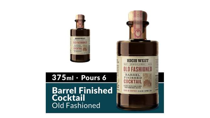 High West Old Fashioned Barrel Finished Whiskey Premixed Cocktail - 375ml Bottle, 2 of 14, play video
