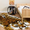 Walk on Me Faux Fur Super Soft Kids Tiger Rug Tufted With Non-slip Backing Area Rug - 2 of 4
