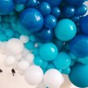 PartyWoo Balloons Dusty Blue Matte Dark Boho 12 Inch 50 pcs - 3 of 4