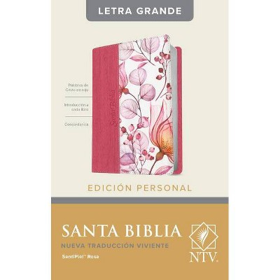  Santa Biblia Ntv, Edición Personal, Letra Grande (Letra Roja, Sentipiel, Rosa) - Large Print (Leather Bound) 