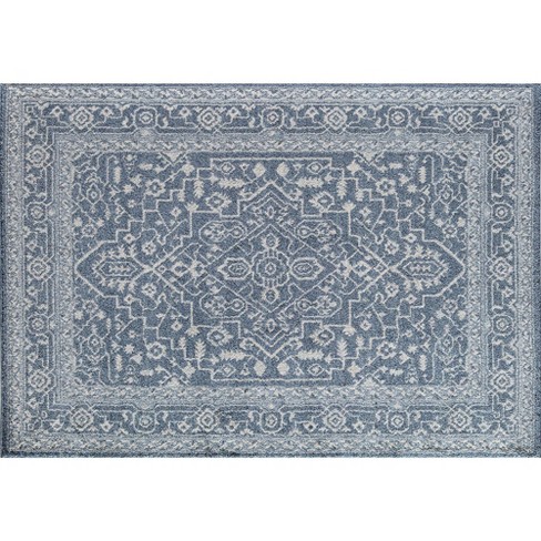 Mason Brooks Lexa Ns70b Coastline Vintage Blue Area Rug, 2'6