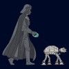 Mens Star Wars Darth Vader AT-AT Walking the Dog Lightweight Hoodie - 2 of 4