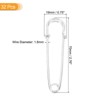 Unique Bargains Metal DIY Blankets Crafts Brooch Making Home Sewing Large Safety Pins 32 Pcs - 2 of 4