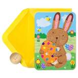 Easter Bunny Puzzle Card Yellow - PAPYRUS