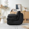 Swivel Corduroy Bean Bag Chair for Adults with Armrests, Oversized Memory Foam Floor Sofa for Living Room, Bedroom or Game Room–The Pop Home - 3 of 4