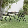 vidaXL Patio Table Expanded Metal Mesh Anthracite Ø 23.6"x28.3"/Ø 31.5"x28.3" - 2 of 4