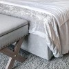 HOMCOM 35.75" Rectangle Fabric Shoe Bench Storage Ottoman with Soft Sponge Cushion, for Living Room, Entryway, or Bedroom, Gray - 4 of 4