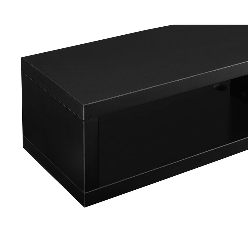 Shallow Wall Mounted A/V Console TV Stand for TVs up to 60" - Martin Furniture, 4 of 5
