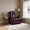 Oversized Power Lift Recliner Chair - Heat and Massage, PU Leather Electric Lift Recliner for Elderly & Mobility Impaired,Heavy Duty Lift Chair - 2 of 4
