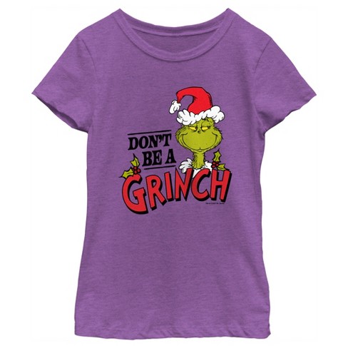 Girl's Dr. Seuss Christmas Don't Be a Grinch T-Shirt - image 1 of 4