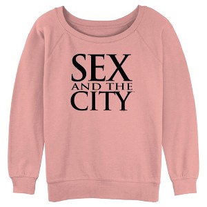 Junior's Women Sex and the City Classic Text Logo Sweatshirt - 1 of 3