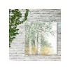 Cottage Garden West of The Wind Faint Breeze Green, Yellow, White 24 x 24 Inch Waterproof Gallery Wrapped Canvas, Outdoor Garden, Yard, Patio All - 2 of 2