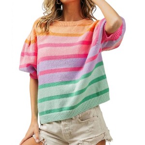 Women's Puff Sleeve Sweater - BiBi - 1 of 3