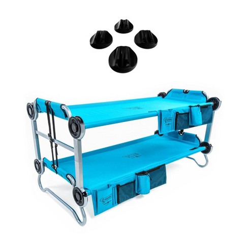 Disc O Bed Youth Kid O Bunk Benchable Camping Cot Teal Non Slip Foot Pads Target