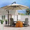 Maggift 9.5ft Large Patio Umbrella, Umbrella Outdoor Patio with Stand, Patio Table Umbrella, Market Umbrella for Pool Lawn Garden, White 181.1" - 2 of 4