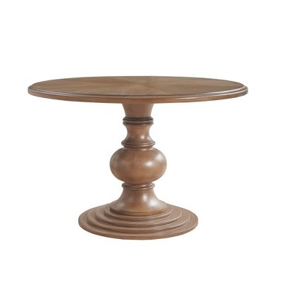 NicBex 44"/ 46"/54" Round Dining Table for 4 Seaters,Kitchen Table with Solid Wood/MDF Tabletop for Kitchen,Gray/White/Walnut