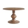 Sapphtopaz Round Dining Table Kitchen Table 46" Farmhouse Wooden Dining Table Pedestal Base for Dining Room, Kitchen, Small Spaces - 2 of 4