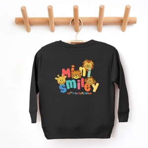 The Juniper Shop Mini Smiley Let's Go Exploring Front and Back Toddler Sweatshirt - 1 of 4