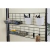 Proman Galaxy II FS17252 2‑Panel Indoor/Outdoor Room Divider (24″ Panels) w/Accessory Rack, 2 Wire Nets, 4 Bins, 4 Hooks & 2 Wire Baskets – Beige - 4 of 4