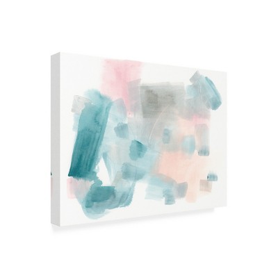 Large Blue and Pink Abstract Canvas Wall Art