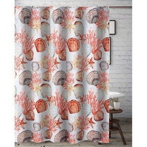 Greenland Home Fashions 2104BSHW Beach Days GL-2104BSHW Shower Curtain - 1 of 3