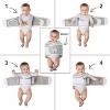 Anna & Eve® - Baby Swaddle Strap®, Adjustable Arms Only Wrap for Safe Sleeping - Small Size Fits Chest 13.5 to 17, Owls Blue/Green - 4 of 4