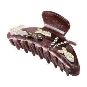 Unique Bargains Women's Elegant Fish Pattern Hair Clips Hairdo Clips 4.06"x1.81"x2.20" 1 Pc - 1 of 3