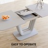 Vynxaria 5-Piece Expandable Dining Set-Rectangular MDF Table (U-Legs, 2-8 Seats) and 4 PU Cushioned Chairs, 10-15min Easy Assembly - 4 of 4