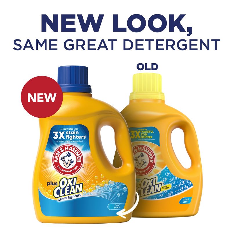 Arm & Hammer Plus OxiClean Fresh Scent Liquid Laundry Detergent, 4 of 13