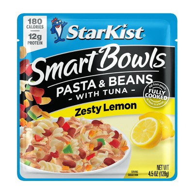 StarKist Smart Bowls Tuna Pasta & Beans Zesty Lemon - 4.5oz