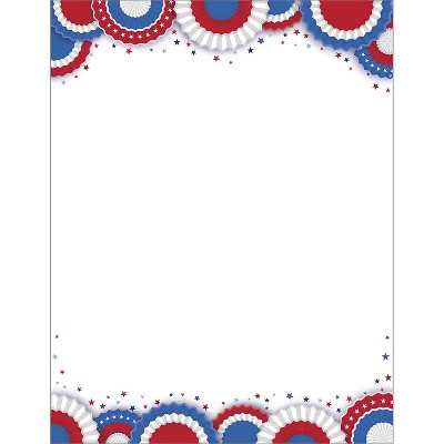 Great Papers Patriotic Everyday Letterhead Multicolored 50 Sheets/Pack (2025016)