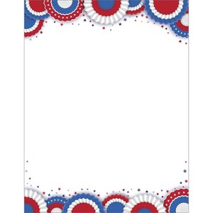 Great Papers Patriotic Everyday Letterhead Multicolored 50 Sheets/Pack (2025016) - 1 of 4