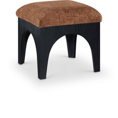 Meridian Furniture,Lawson Chenille Fabric Upholstered Ottoman