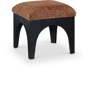 Meridian Furniture,Lawson Chenille Fabric Upholstered Ottoman - 1 of 4