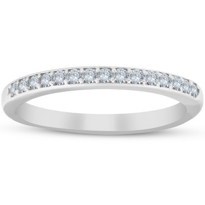 Pompeii3 1/4ct Diamond Wedding Ring 10k White Gold