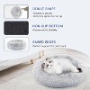 DOMETOUR Dog Bed Cat Bed, Round Donut Washable Pet Bed Plush Calming Dog Couch Cat Couch - 3 of 4