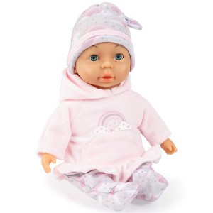 Bayer Design: My First Baby - Pink & Rainbow Pajama Outfit - 11" Soft Body Doll - 1 of 4