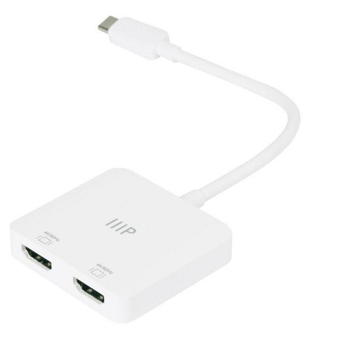 Slør Gennemsigtig Myrde Monoprice Usb-c To Dual 4k Hdmi Adapter For Galaxy S9/s9+ Macbook  Air2020-2018 Macbook/macbook Pro2020 2019 2018 2017 Ipad Pro 2018 Dell  Xps13/15 : Target