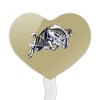 US Naval Academy Secondary Logo Heart Love Cupcake Picks Toppers Decoration Set of 6 - 2 of 4