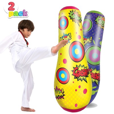Christmas Birthday Gifts For Boys Girls, 1/2 PCS 47" Kids Inflatable Bopper Punching Bag With Bounce-Back Action For Indoor Outdoor Game Activities