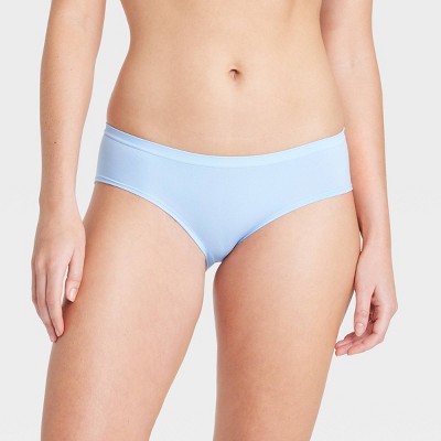 Women's Striped Seamless Pull-on Hipster Underwear - Auden™ Coral
