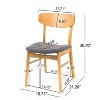 NicBex Dining Chairs Set of 2,Modern Dining Room Chairs with Wood Legs for Dining Room,Living Room and Meeting Room - 3 of 4