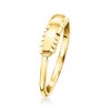 Ross-Simons Italian 10kt Yellow Gold Diamond-Cut Bar Ring - 3 of 4