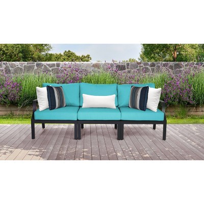 Lexington 3pc Patio Sectional Sofa with Cushions - Aruba - TK Classics