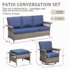 Buenhomino Outdoor Patio All-Weather Wicker Furniture Set - 3 of 4