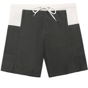 Lars Amadeus Men's Color Contrasting Pattern Holiday Summer Beach Board Shorts - 1 of 3