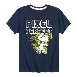 Boys' - Peanuts - Pixel Perfect Short Sleeve Graphic T-Shirt - 1 of 4
