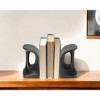 HomeRoots Set of Two 6" Black Metal Decorative Bookends - 2 of 4